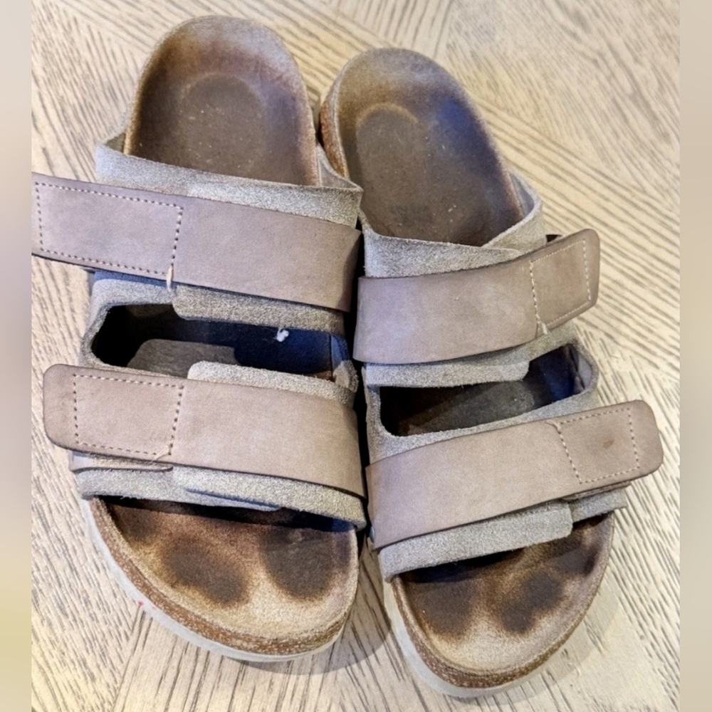 Birkenstock Uji Taupe Nubuck/Suede Leather US Size 37/6